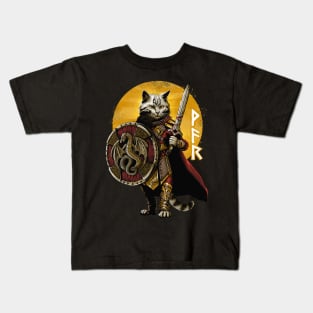 Cat of War Kids T-Shirt